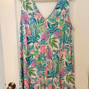 Lilly Pulitzer Multicolor Floral Dress in very good condition.